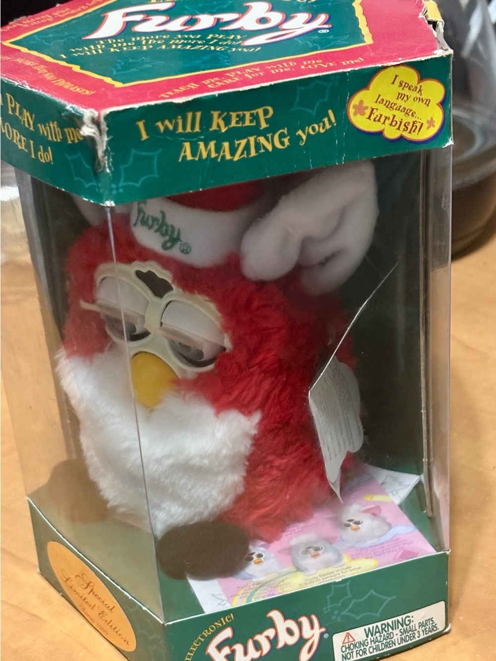 Furby Red Plush Figure - Classic Hasbro Collectible